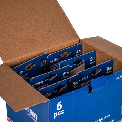 Expositor para flexómetros con protección de goma de Cofan · Foto del fabricante