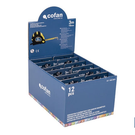 Expositor para flexómetros magnéticos de Cofan
