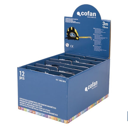 Expositor para flexómetros magnéticos de Cofan · Foto del fabricante