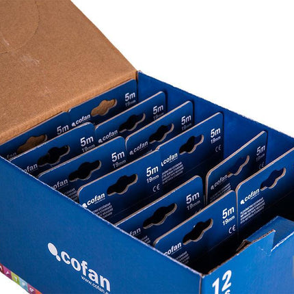 Expositor para flexómetros estándar con botón de bloqueo de Cofan · Foto del fabricante
