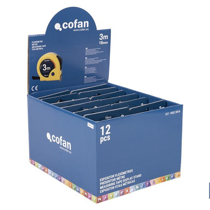 Expositores de flexómetros con bloqueo de hoja Cofan