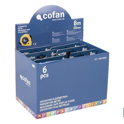 Expositores de flexómetros con bloqueo de hoja Cofan