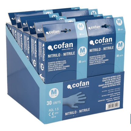 Expositor de cajas dispensadoras de guantes de nitrilo sin polvo Cofan