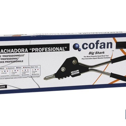Remachadora industrial profesional para remaches desde 3,0 - 6,4 mm | Sistema de ahorro de energía | Engranaje integrado