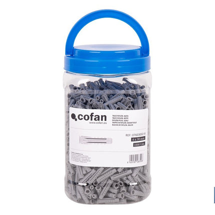 Bote de tacos de nylon multimaterial de 4 segmentos con sistema Anti-Spin Cofan · Imagen de la familia