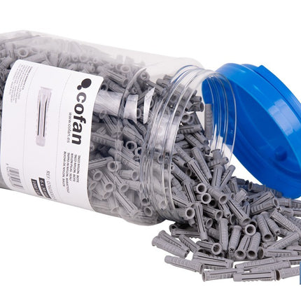 Bote de tacos de nylon multimaterial de 4 segmentos con sistema Anti-Spin Cofan · Foto del fabricante