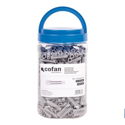 Bote de tacos de nylon multimaterial de 4 segmentos con sistema Anti-Spin Cofan