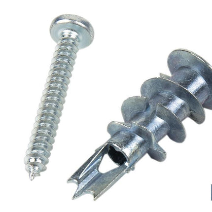 Taco de Zamak metálico con tornillo DIN 7981 para Placas Cofan · Imagen de la familia