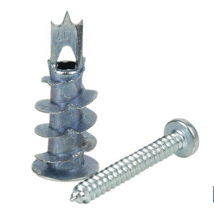 Taco de Zamak metálico con tornillo DIN 7981 para Placas Cofan · Foto del fabricante