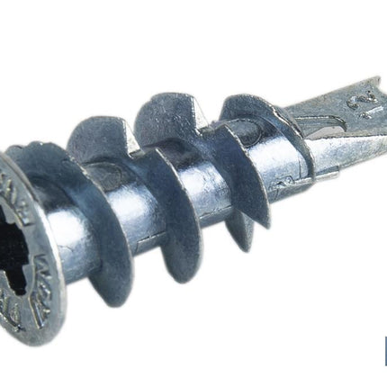 Taco de Zamak metálico con tornillo DIN 7981 para Placas Cofan · Foto del fabricante
