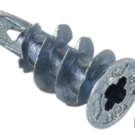 Taco de Zamak metálico con tornillo DIN 7981 para Placas Cofan · Foto del fabricante