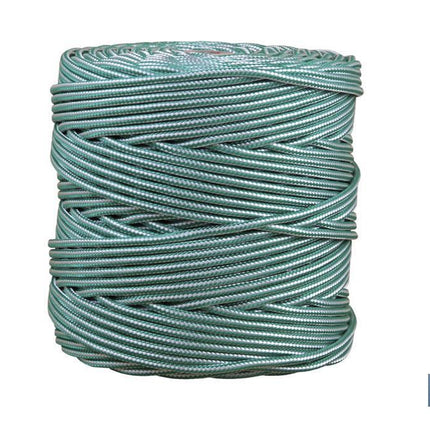Cordón Trenzado Polipropileno (Persianas) ø 5 mm Blanco/Verde