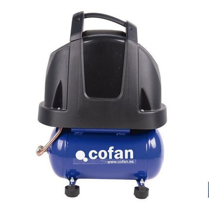 Compresor de pistón coaxial portátil 1,5 HP | Ultraligero y compacto | 6 litros | 2450 rpm | Para uso doméstico y profesional