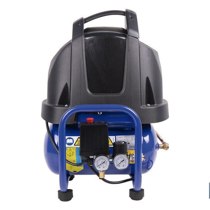 Compresor de pistón coaxial portátil 1,5 HP | Ultraligero y compacto | 6 litros | 2450 rpm | Para uso doméstico y profesional