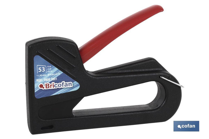 Grapadora manual Estándar | Para grapas nº 53 de 6, 8, 10 mm de longitud | Resistente al desgaste e ideal para fijaciones