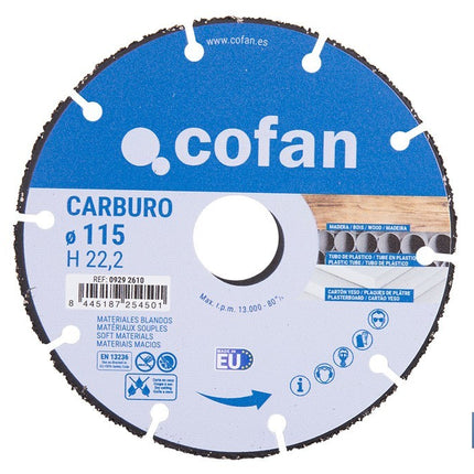 Disco especial carburo materiales blandos Cofan · Imagen de la familia