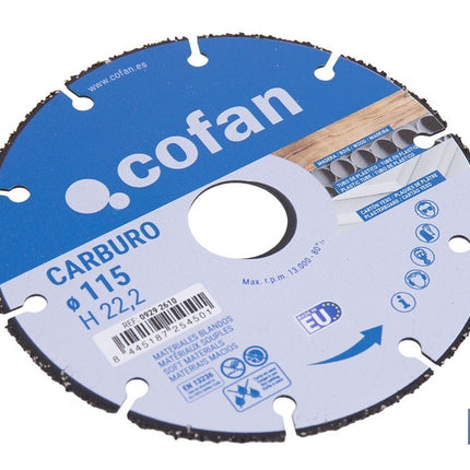 Disco especial carburo materiales blandos Cofan · Foto del fabricante