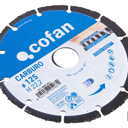 Disco especial carburo materiales blandos Cofan · Foto del fabricante