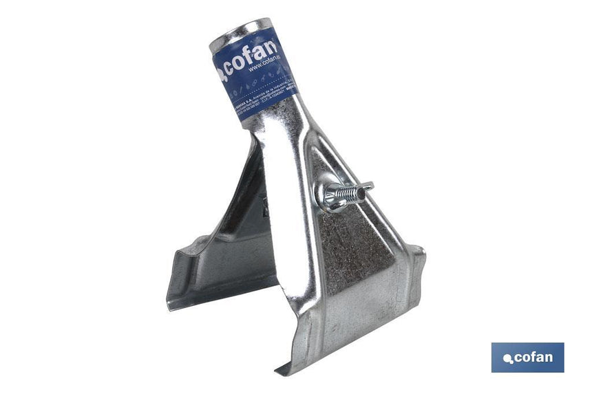 Garra metálica para cepillo de barrendero | Ideal para cepillos con soporte de madera | Grapa o acople de metal para barrenderos