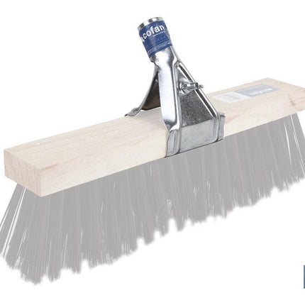 Garra metálica para cepillo de barrendero | Ideal para cepillos con soporte de madera | Grapa o acople de metal para barrenderos