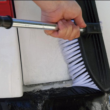 Cepillo para lavar coches profesional | Con canal de agua | Fabricado en PVC
