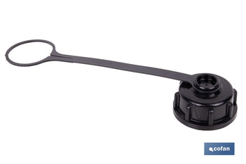 Tapón con abrazadera para bidón de combustible adecuada para el trasvase de gasolina, gasóleo y queroseno | Compatible con bidones de combustible Cofan