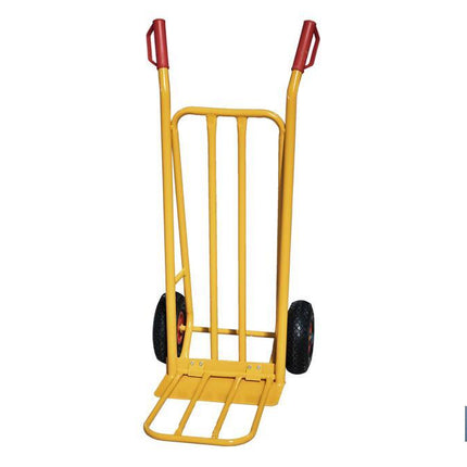 Carretilla de almacén plegable con pala ancha | Capacidad de carga: 300 kg | Peso: 12 kg | Medidas: 1160 x 510 x 780 mm