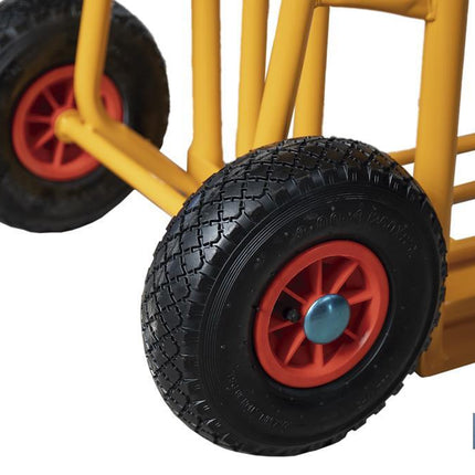 Carretilla de almacén plegable con pala ancha | Capacidad de carga: 300 kg | Peso: 12 kg | Medidas: 1160 x 510 x 780 mm