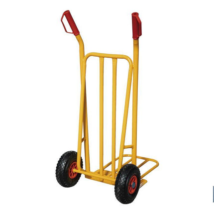 Carretilla de almacén plegable con pala ancha | Capacidad de carga: 300 kg | Peso: 12 kg | Medidas: 1160 x 510 x 780 mm