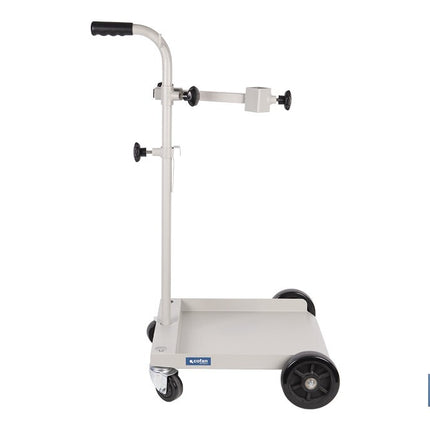 Carretilla portabidones | Ruedas de poliuretano con rodamientos y nylon | Mango acolchado | Ideal para talleres e industria | Adecuada para bidones de 60 litros