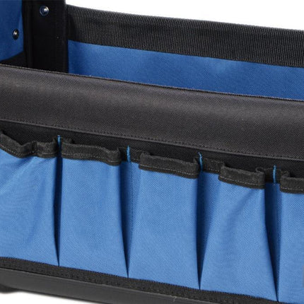 Bolsa de herramientas abierta con bolsillos interiores y exteriores | Carga máxima de 20 kg