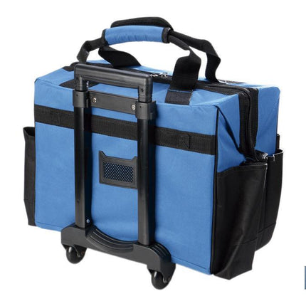Trolley portaherramientas con múltiples bolsillos y ruedas resistentes | Medidas: 45 x 24 x 42 cm