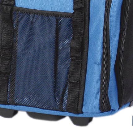 Mochila portaherramientas con múltiples bolsillos, ruedas y barra extensible | Peso de carga máximo de 20 kg | Medidas: 35 x 20 x 50 cm