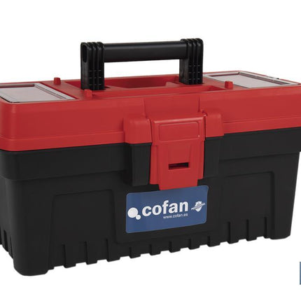 Caja de herramientas semiprofesional con cierres de ABS Cofan