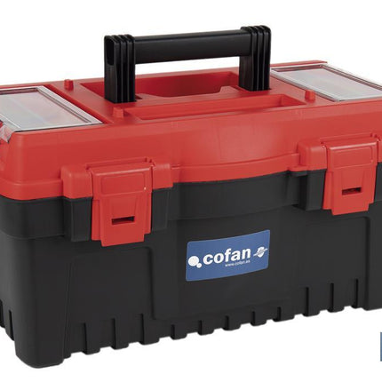 Caja de herramientas semiprofesional con cierres de ABS Cofan