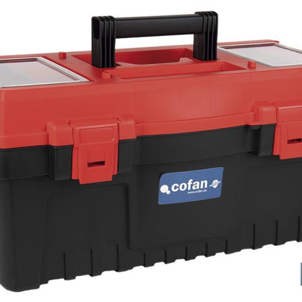 Caja de herramientas semiprofesional con cierres de ABS Cofan