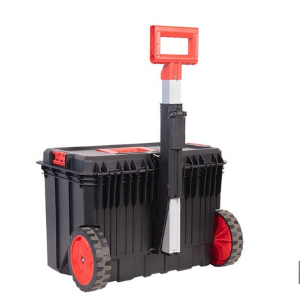 Caja de herramientas Heavy Duty | Con Asa Telescópica y 2 Ruedas | Medidas: 53 x 35,5 x 39 cm