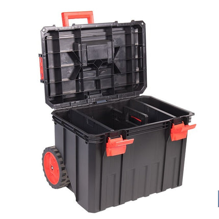 Caja de herramientas Heavy Duty | Con Asa Telescópica y 2 Ruedas | Medidas: 53 x 35,5 x 39 cm