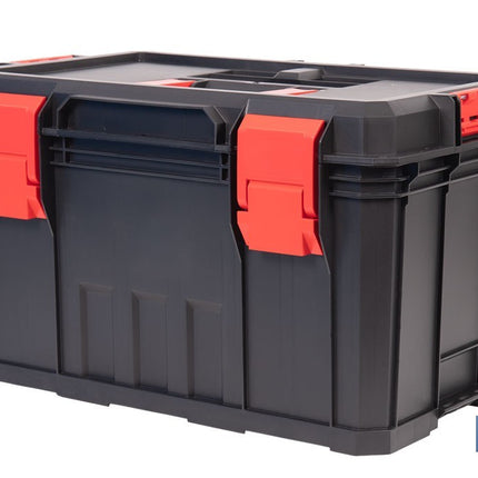 Caja de herramientas modular con separadores removibles y conectores | Capacidad de carga: 50 kg | Compatible con set modular | Medidas: 53 x 35,5 x 31 cm