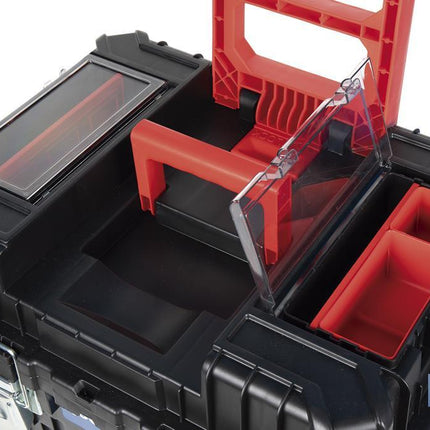 Carro de herramientas Compact con 2 Bloques | Con Doble Asa y Ruedas | Medidas: 45 x 36 x 64 cm