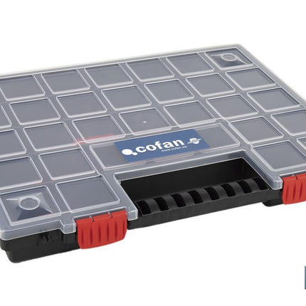Estuche Organizador con compartimentos para productos pequeños Cofan · Foto del fabricante