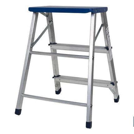 Taburete plegable de 3 peldaños | Material: aluminio | Carga máxima de 150 kilos