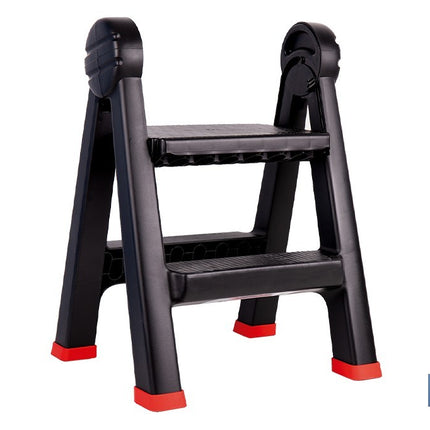 Escalera plegable de 2 peldaños | Superficie antideslizante | Compacta y segura | Carga de hasta 150 kg | Material: PP