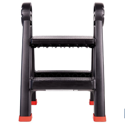 Escalera plegable de 2 peldaños | Superficie antideslizante | Compacta y segura | Carga de hasta 150 kg | Material: PP