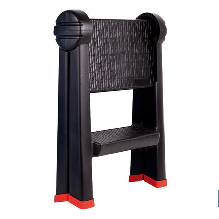 Escalera plegable de 2 peldaños | Superficie antideslizante | Compacta y segura | Carga de hasta 150 kg | Material: PP