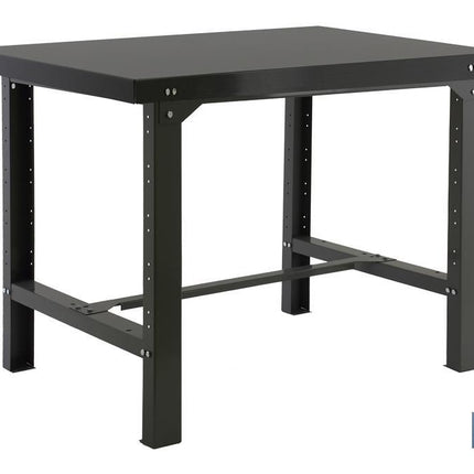 Mesa de trabajo de acero | Adecuada para taller o garaje | Color antracita | Medidas: 120 x 73 cm