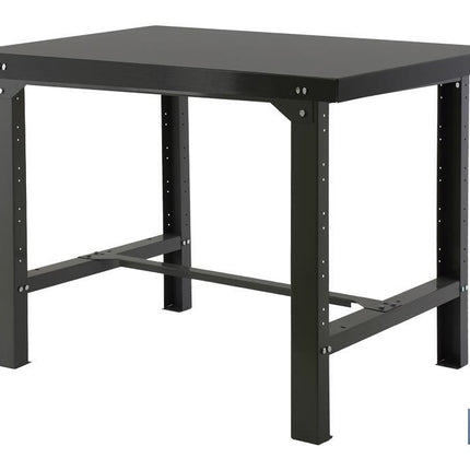 Mesa de trabajo de acero | Adecuada para taller o garaje | Color antracita | Medidas: 120 x 73 cm