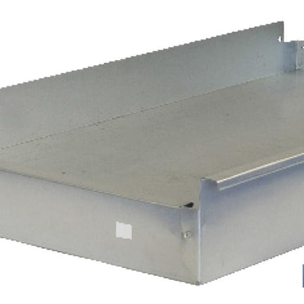 Cajón de acero galvanizado | Adecuado para bancos de trabajo | Incluye guías telescópicas | Medidas: 11 x 107,5 x 59 cm