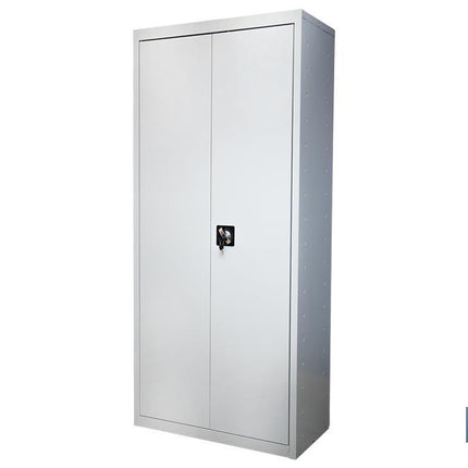 Armario multiusos | Accesorio con 2 puertas y 4 estantes | Material: acero | Medidas: 180 x 80 x 40 cm