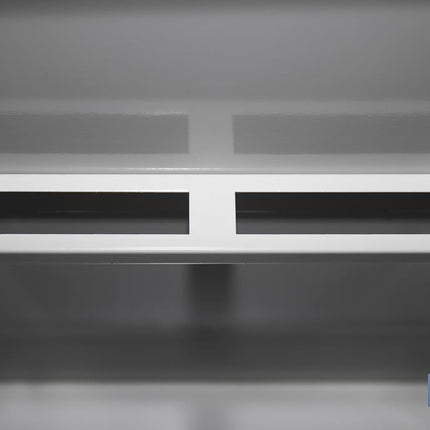 Taquilla de acero adicional de 2 puertas | Color: gris | Medidas: 180 x 30 x 50 cm